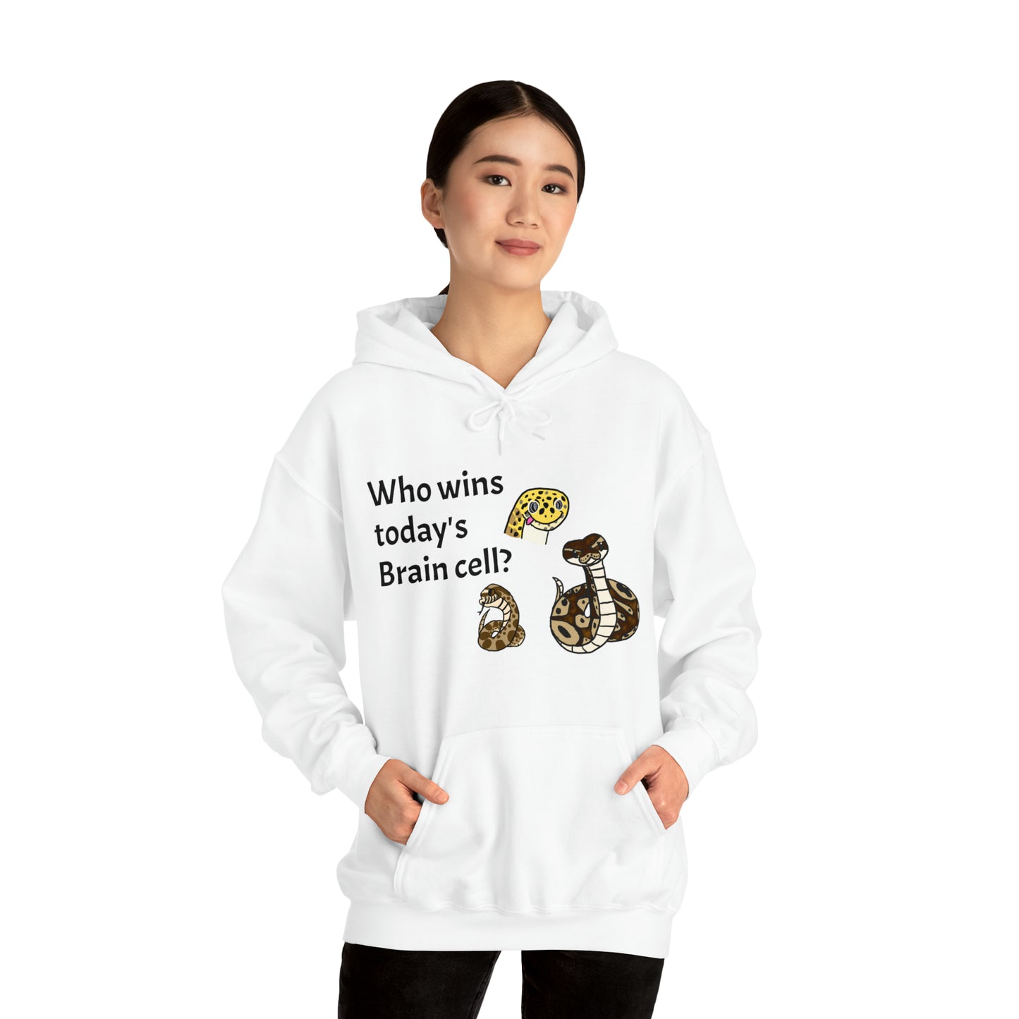 Reptiles Share a Brain Cell Hooded Sweatshirt