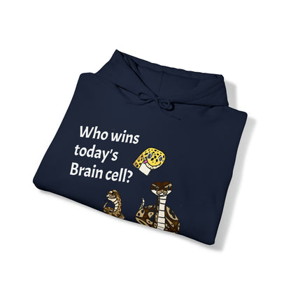 Reptiles Share a Brain Cell Hooded Sweatshirt