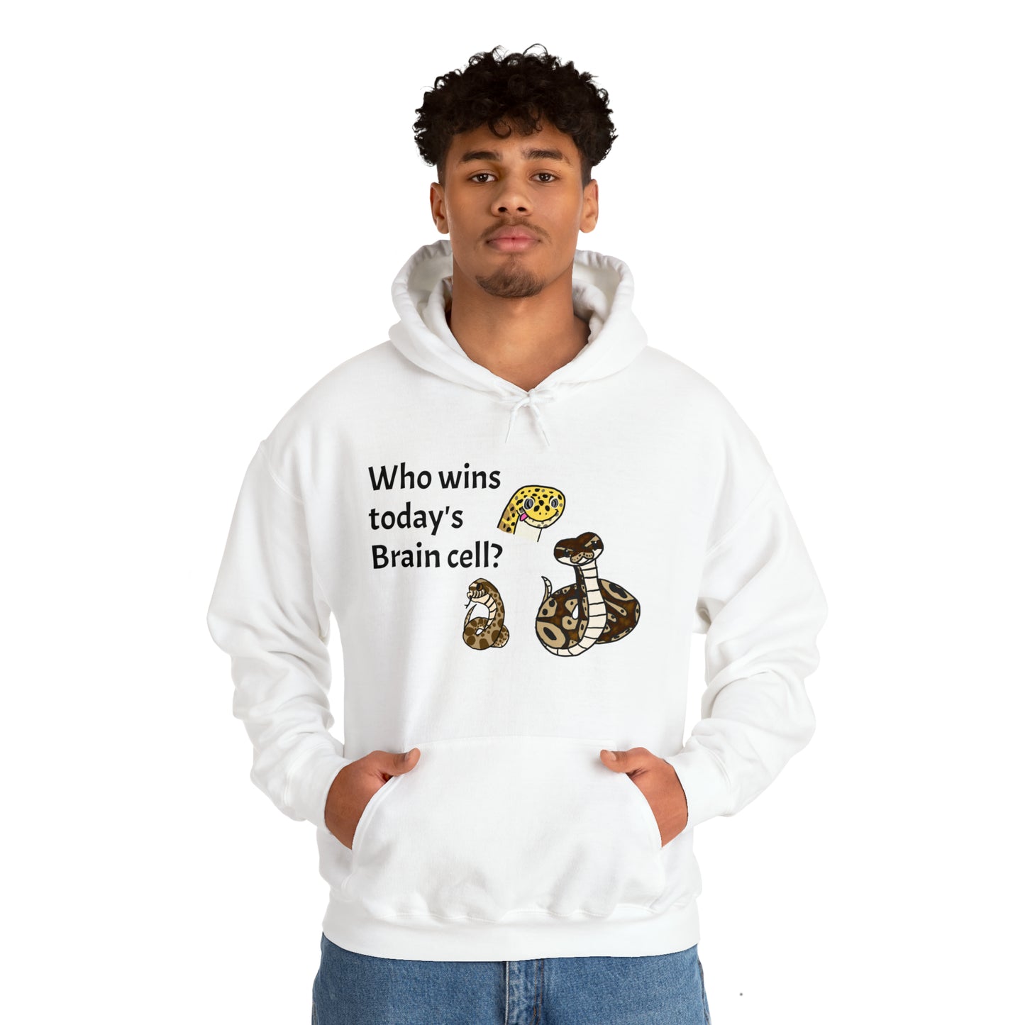 Reptiles Share a Brain Cell Hooded Sweatshirt