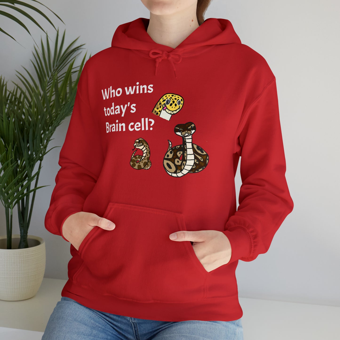 Reptiles Share a Brain Cell Hooded Sweatshirt