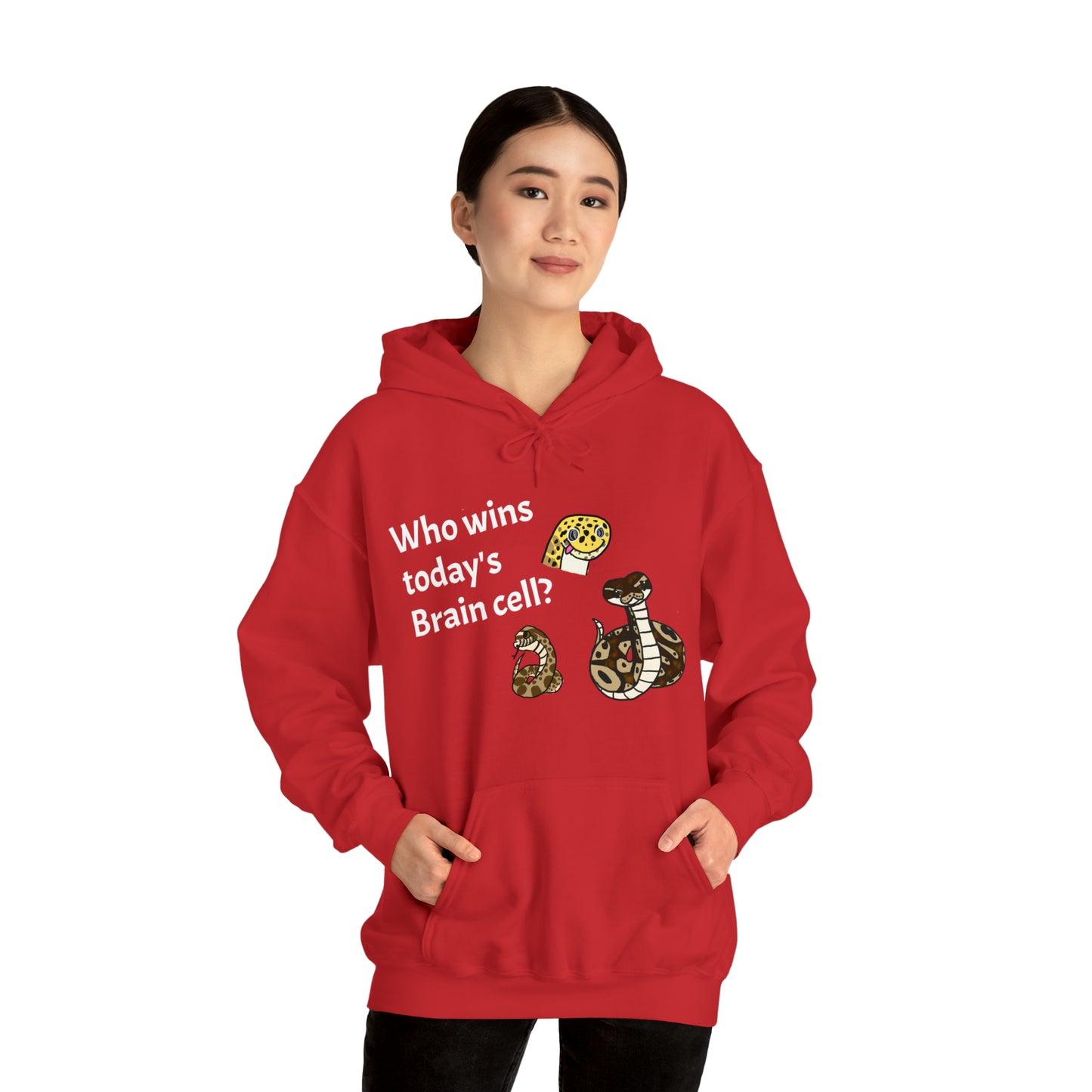 Reptiles Share a Brain Cell Hooded Sweatshirt