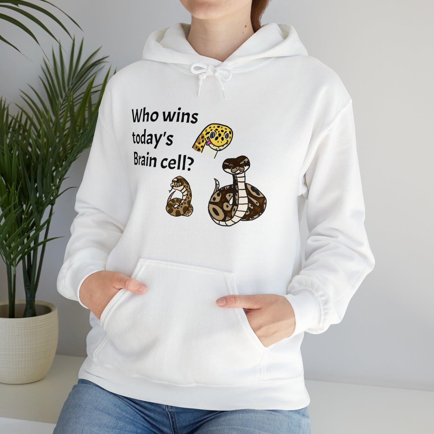 Reptiles Share a Brain Cell Hooded Sweatshirt