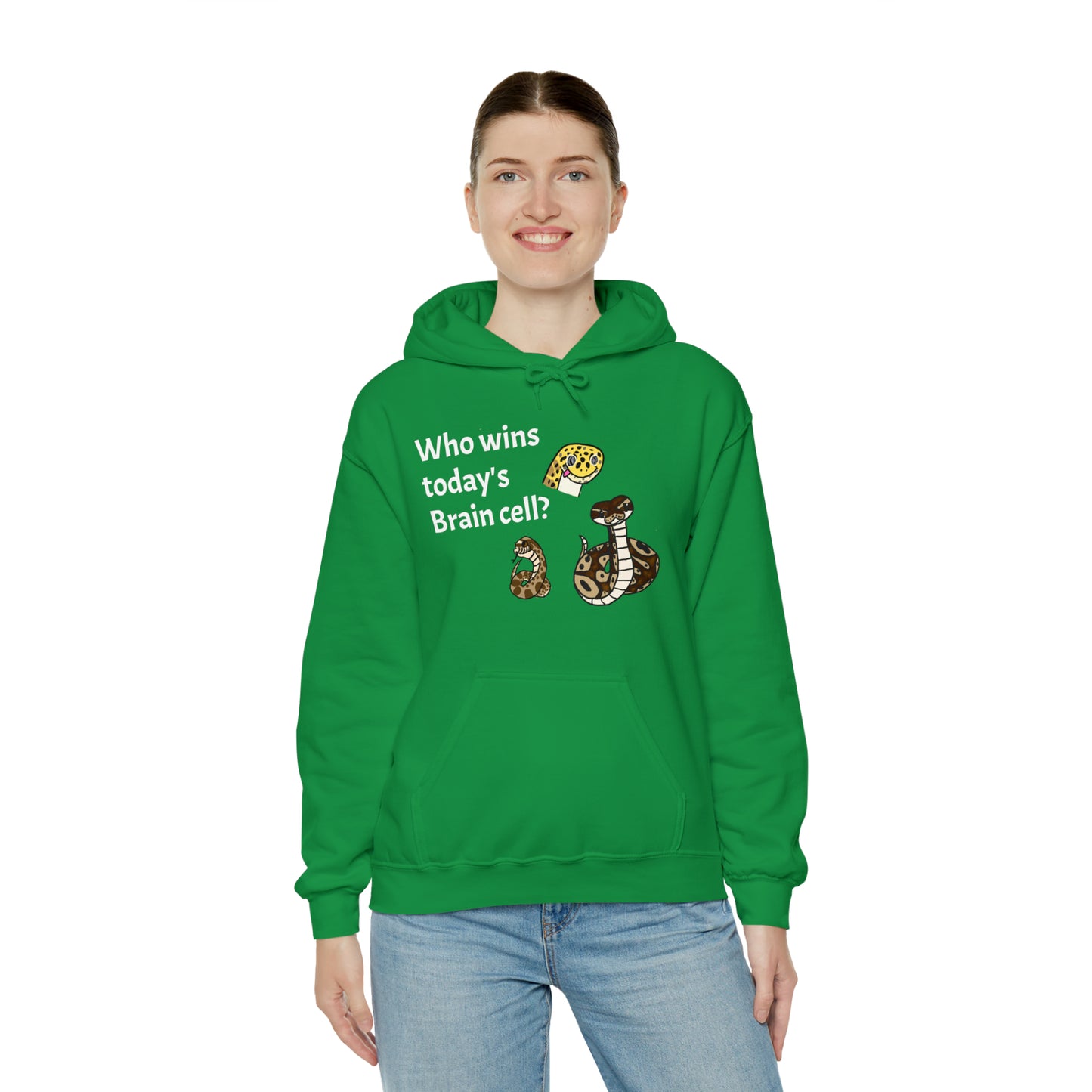 Reptiles Share a Brain Cell Hooded Sweatshirt