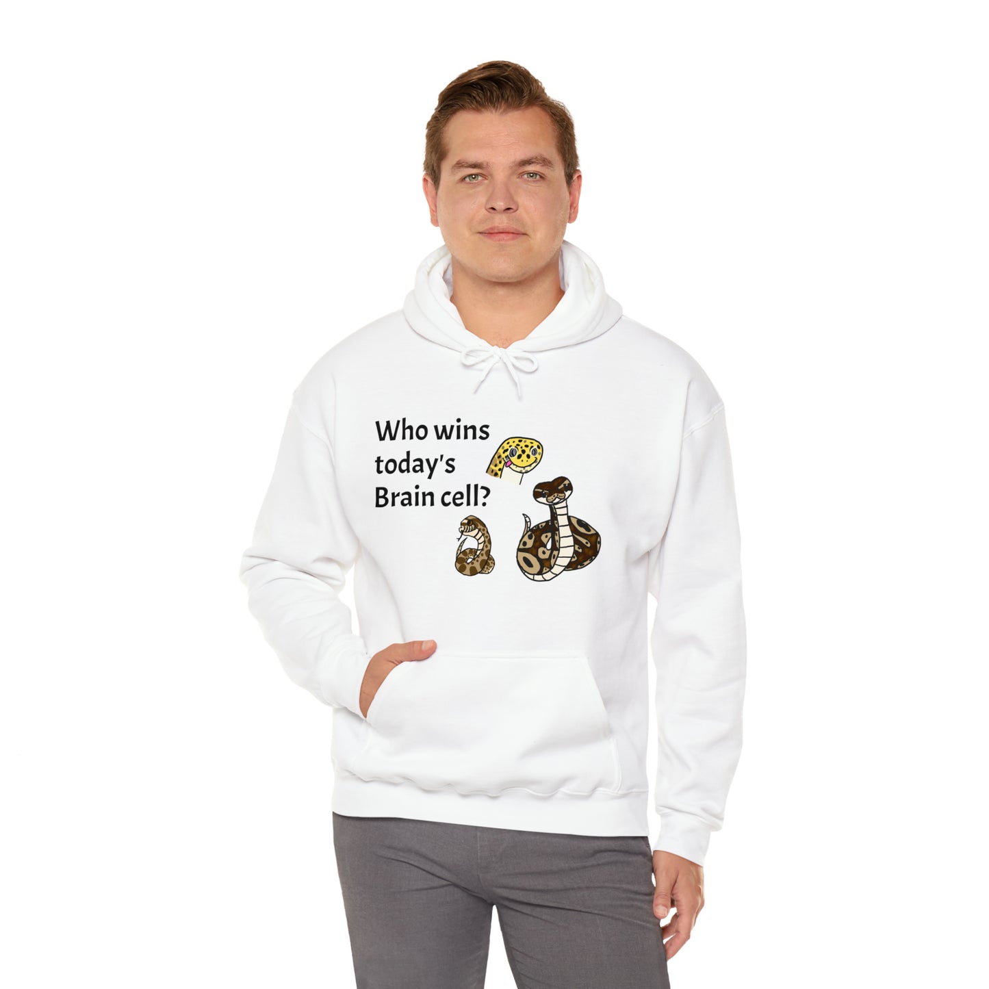 Reptiles Share a Brain Cell Hooded Sweatshirt