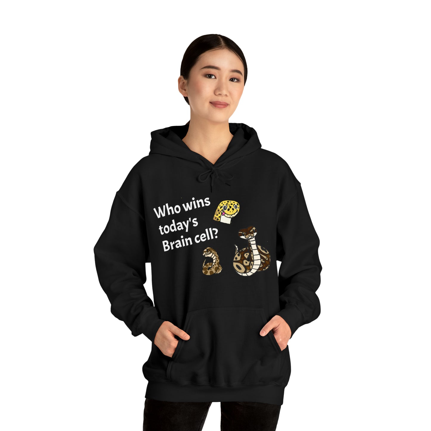 Reptiles Share a Brain Cell Hooded Sweatshirt