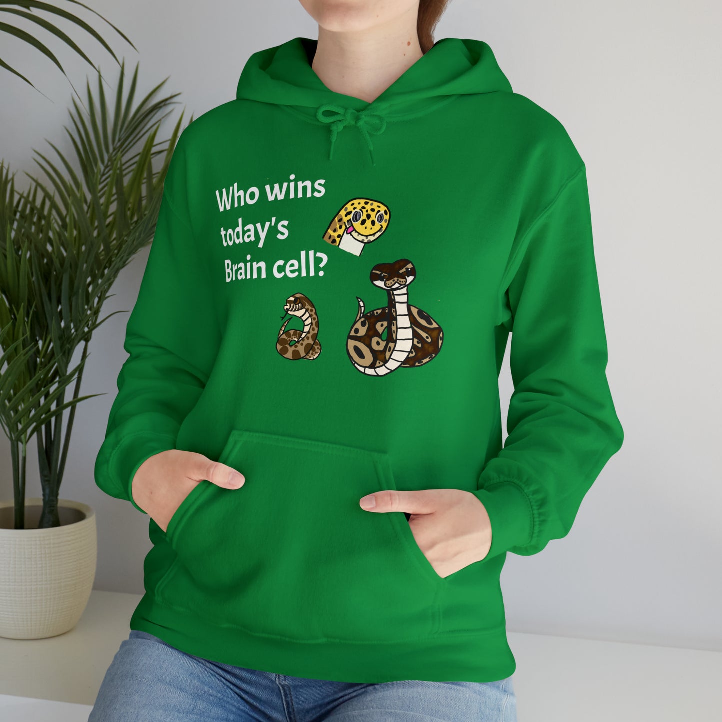 Reptiles Share a Brain Cell Hooded Sweatshirt