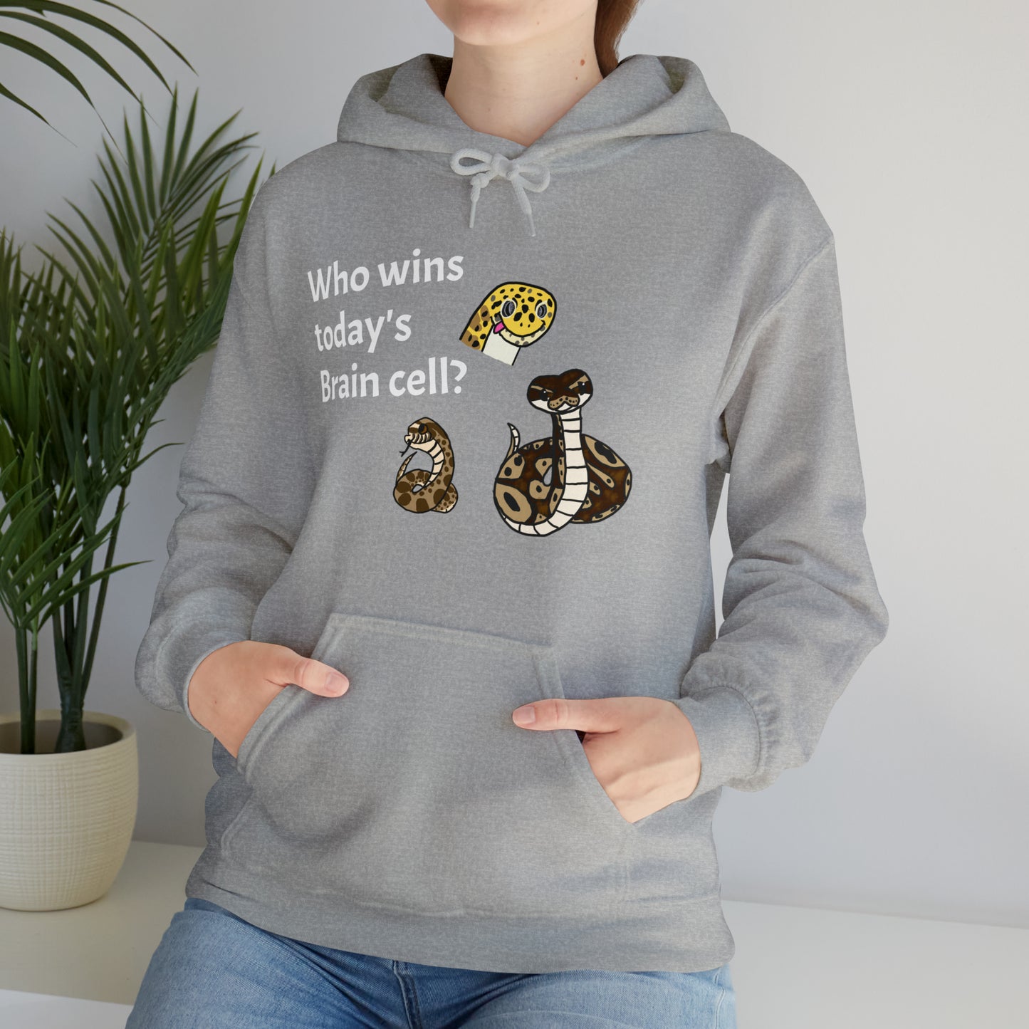 Reptiles Share a Brain Cell Hooded Sweatshirt